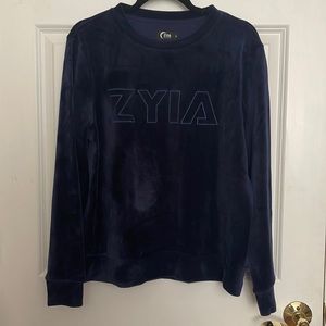 Zyia navy crew neck sweatshirt